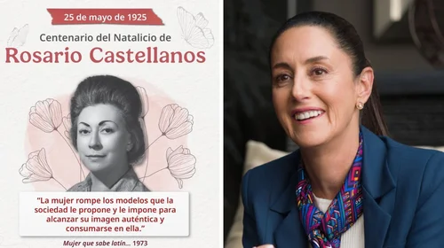 Sheinbaum conmemora el natalicio de Rosario Castellanos