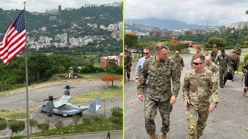 EUA realiza simulacro militar en embajada de Caracas