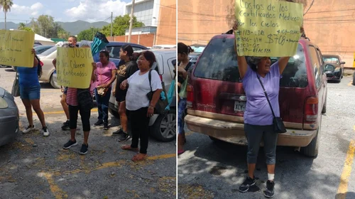 Protestan vecinos por altos costos en centro de salud