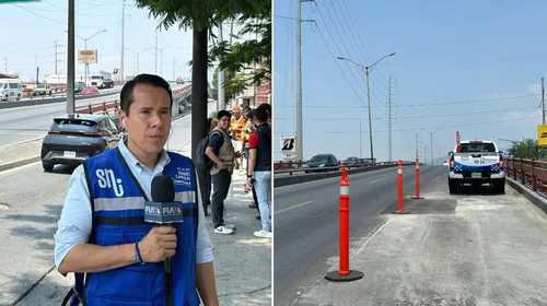 Vuelven a abrir el carril del paso elevado de Nogalar