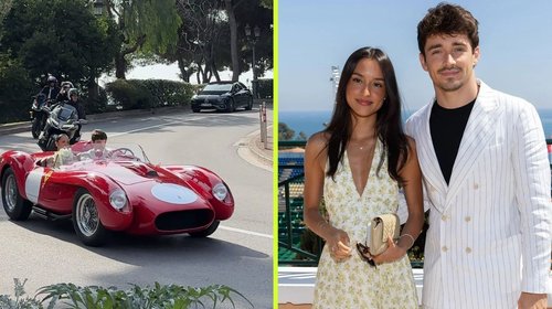 Charles Leclerc se casa y celebra en Ferrari millonario