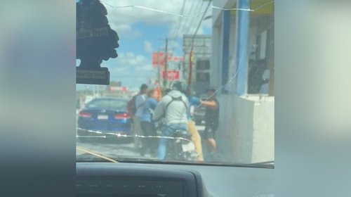 Riña deja a motociclista herido en el bulevar Hidalgo