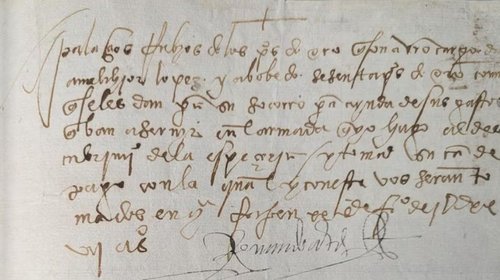 EUA devuelve manuscrito robado firmado por Hernán Cortés