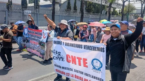 CNTE intensifica protestas en CDMX; marchan otra vez por Reforma