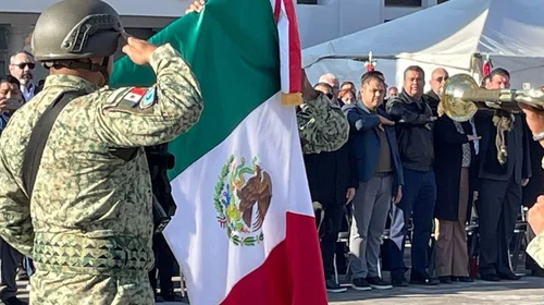 Conmemora Reynosa el Día de la Bandera con ceremonia cívica