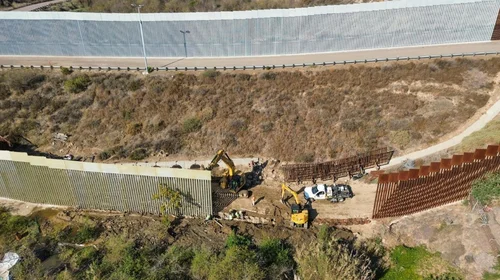Reanuda Estados Unidos obras del muro fronterizo en Tijuana