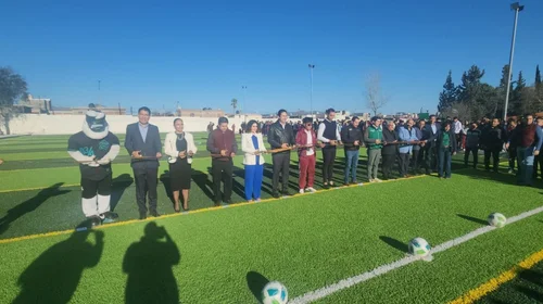 Fomenta CBTis 97 de Saltillo educación integral con nueva cancha