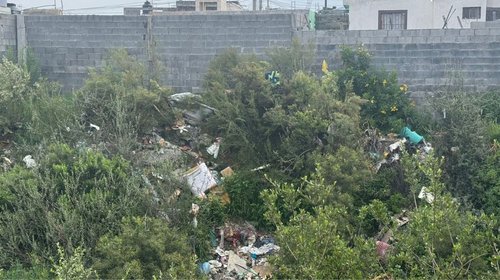 Llenan de basura doméstica el arroyo Las Víboras en Saltillo