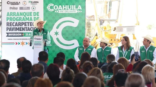 Arrancan obras de recarpeteo y pavimentación en Parras