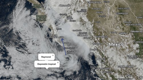 Raymond se debilita; se convierte en depresión tropical
