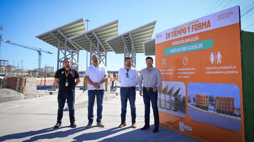 Supervisan avances en ampliación de la caseta Monterrey-Cadereyta