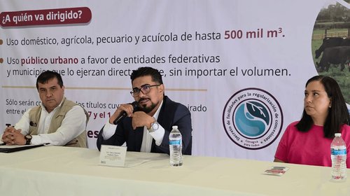 Busca Conagua regularizar concesiones de hasta 500,000 m³