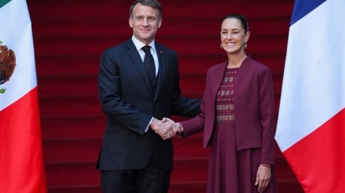 Macron agradece a Sheinbaum y celebra intercambio cultural