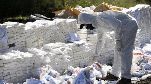 Incineran 1,450 kilos de cocaína en República Dominicana