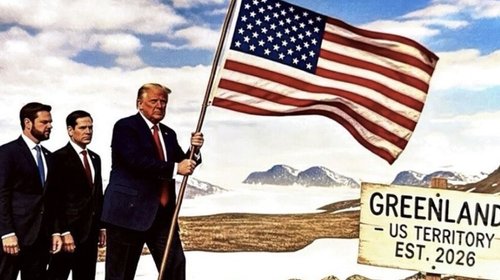 Trump usa la IA para simular su conquista de Groenlandia