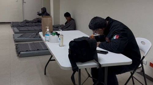 Refugian a una docena de personas en Reynosa ante frío extremo 