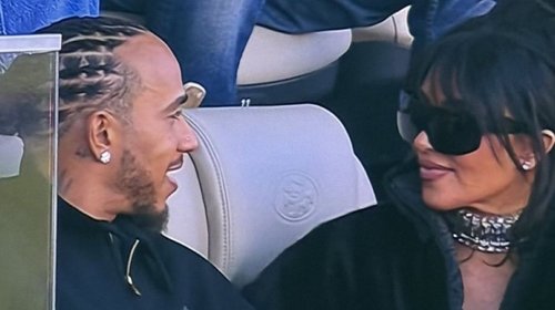 Kim Kardashian y Lewis Hamilton confirman romance en Super Bowl