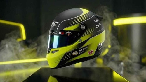 Checo Pérez presenta su nuevo casco con Cadillac F1