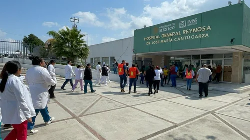 Reynosa simula conato de incendio en Hospital General