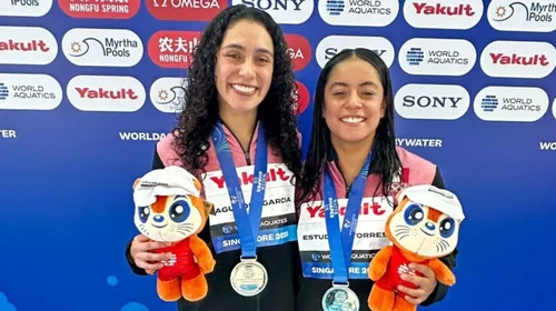 Clavadistas mexicanas Estudillo y Agúndez conquistan la plata
