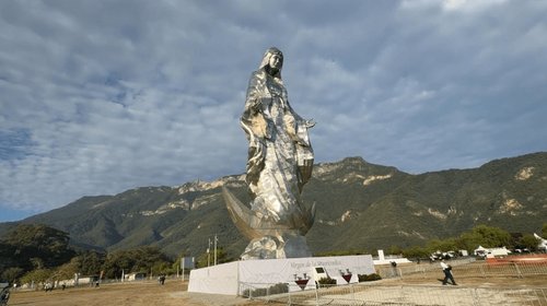 Inauguran monumental Virgen del Chorrito como atractivo turístico
