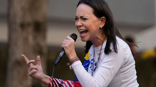 Denuncian detención de María Machado tras protesta contra Maduro