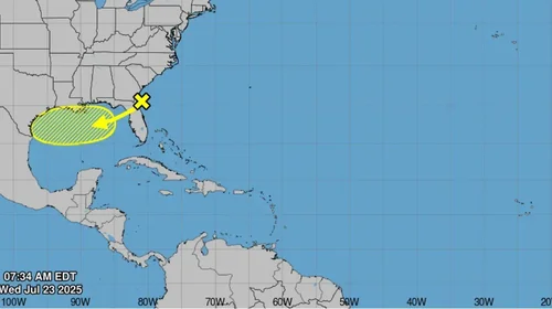 Monitorea PC de Tamaulipas sistema de baja presión en el Golfo