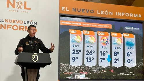 Así bajará la temperatura en NL; miércoles sería el día más frío