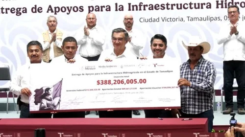 Destinan $1,200 mdp para tecnificación de riego en Tamaulipas