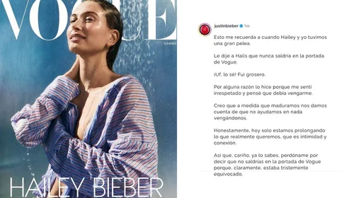 Elimina Justin Bieber polémico mensaje hacia su esposa Hailey