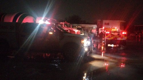Se incendian tres vehículos en planta de Concretos La Silla