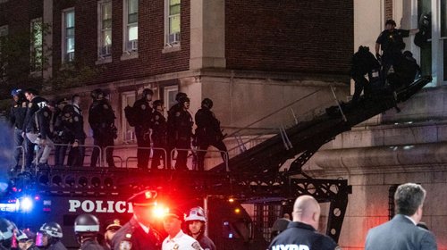 Desalojan edificio tomado en la Universidad de Columbia