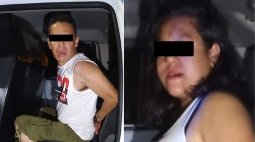 Detienen a pareja tras asaltar con un desarmador a taxista