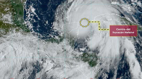 Helene ya es huracán; pone en alerta roja a Quintana Roo