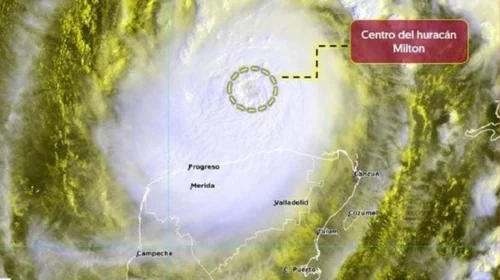 Huracán Milton deja, hasta ahora, saldo blanco en Yucatán