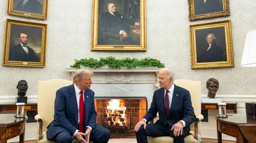 Se reúnen Trump y Biden; prometen una transición fluida