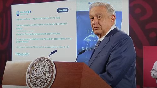 AMLO califica de 'groserísima' portada del NYT contra Trump