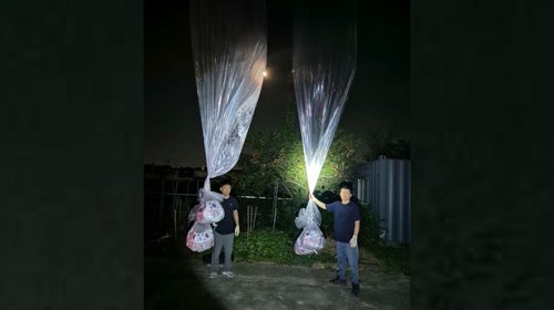 Norcorea vuelve a enviar globos con basura al Sur