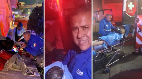 Policía de Monterrey auxilia a mujer que dio a luz en vía pública