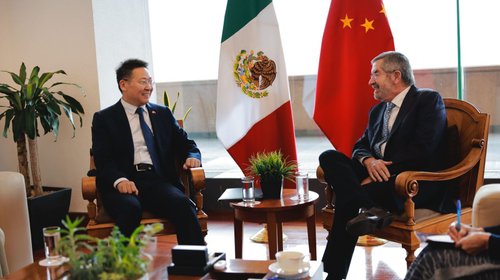 De la Fuente se reúne con el embajador de China en México