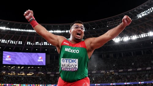Uziel Muñoz logra plata histórica en lanzamiento de bala