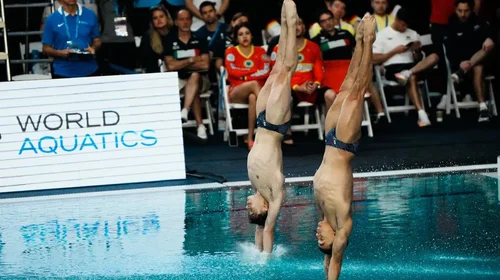 Osmar Olvera y Juan Celaya ganan oro en trampolín de tres metros