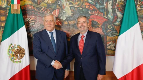 De la Fuente recibe al canciller italiano Antonio Tajani