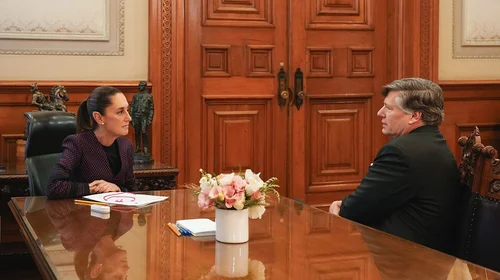 Landau expresa 'bastante optimismo' tras hablar con Sheinbaum