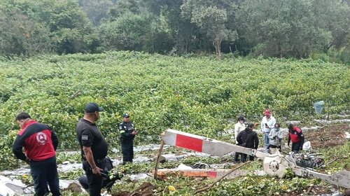 Caída de helicóptero en Edomex deja dos personas sin vida
