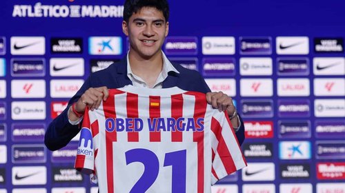 Obed Vargas debuta como titular con el Atlético de Madrid