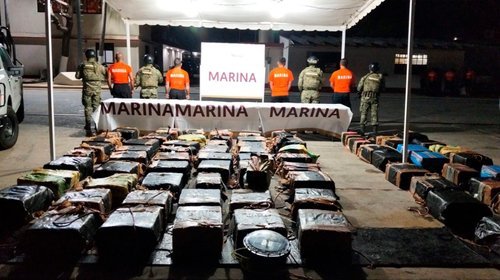 Marina asegura más de dos toneladas de cocaína en Tehuantepec