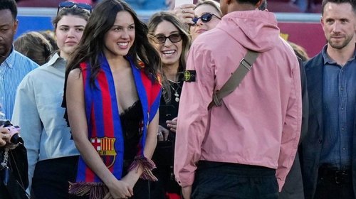 Lamine Yamal conoce a Olivia Rodrigo en Clásico de Barcelona