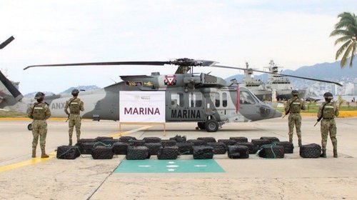 Marina decomisa más de una tonelada de cocaína en Guerrero