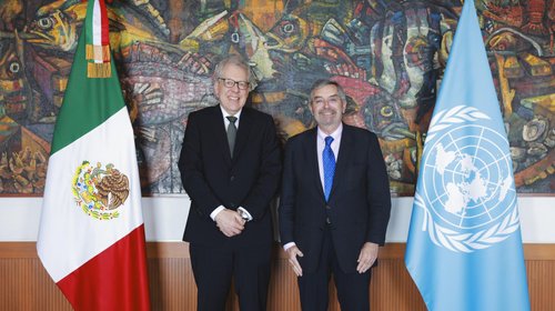 México refrenda apoyo a la ONU y al multilateralismo